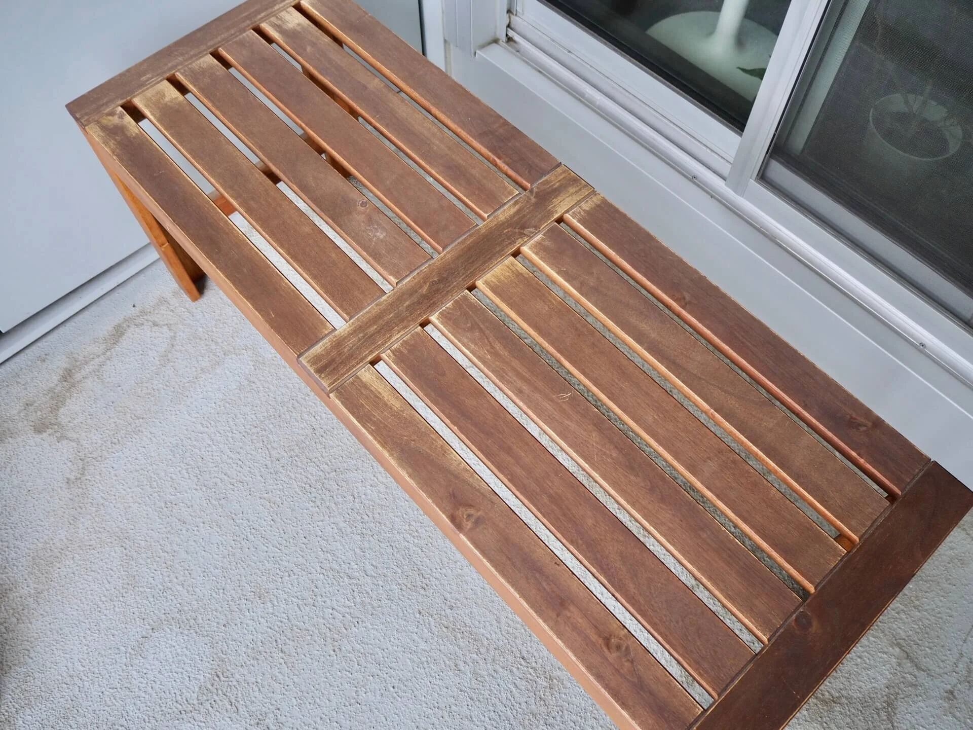 マンションバルコニー大掃除その2】3年放置したIKEA屋外用ベンチ マンションバルコニー大掃除その2】3年放置したIKEA屋外用ベンチ